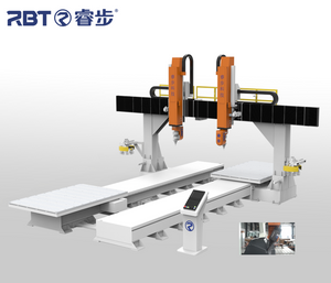 Rbt 5 軸ツインテーブルヘッド CNC フライス盤プラスチック複合材料軽合金 CE 承認 