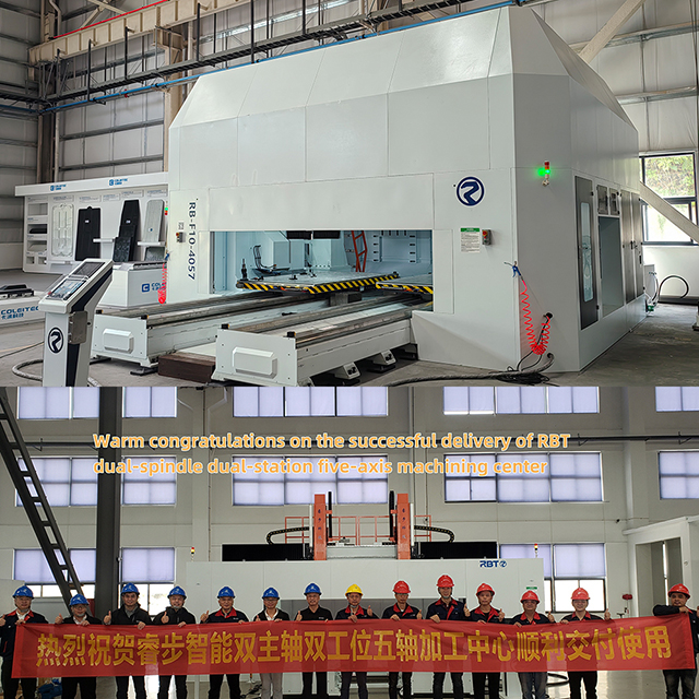 デュアルスピンドル高速5軸ブリッジタイプのガントリーミリングマシン