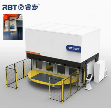 RBT機械切断形状6軸CNCミリングルーター付きダブルワークテーブル 